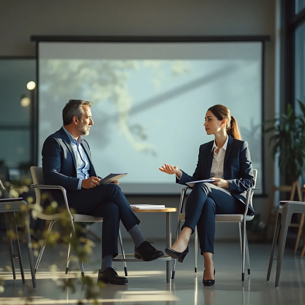 Emprendedores participando en un seminario de negocios