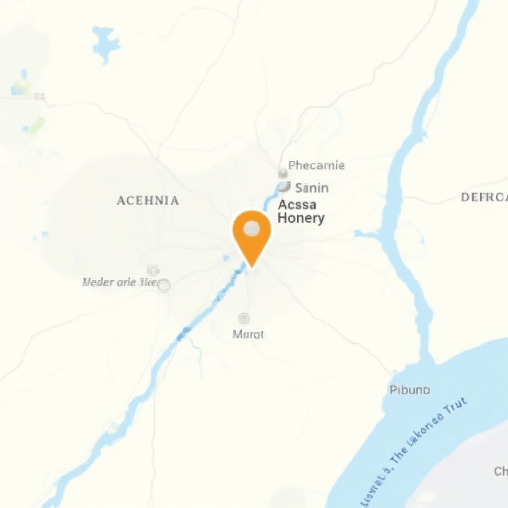 Map showing our location in Accra's Financial District