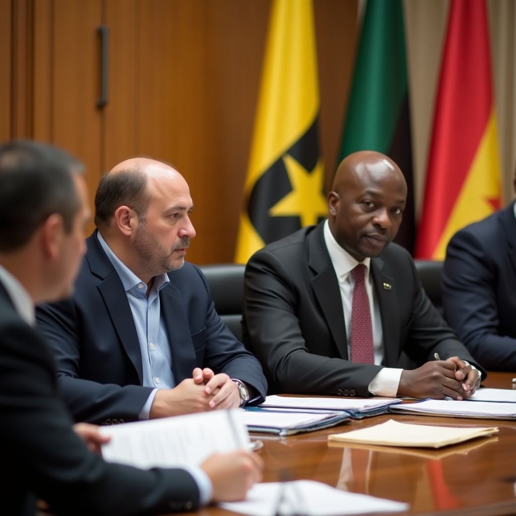 Economic policy consultation with government officials